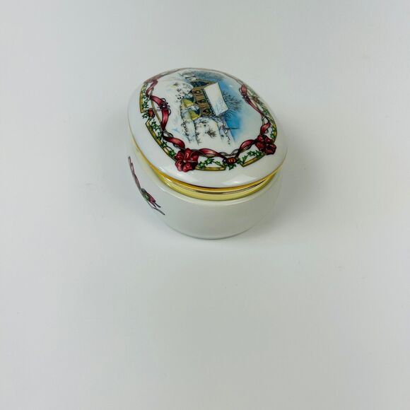 Vtg‎ 90's Christmas Music Box HERITAGE HOUSE Come All Ye Faithful Limited Crank - Picture 5 of 13